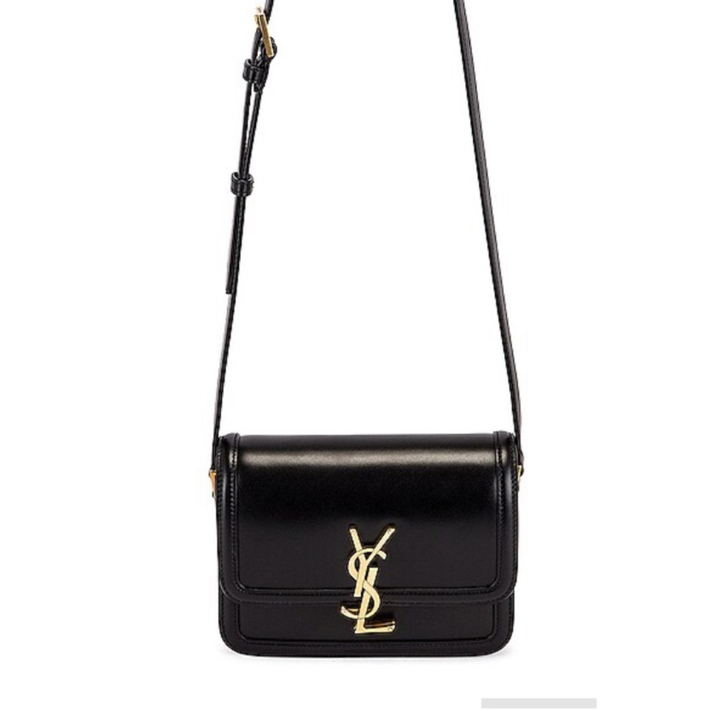 Saint Laurent Small Solferino Satchel Bag- Lacquard patent black- new - Picture 7 of 9